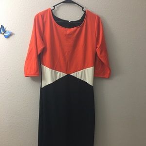 below knee length dress .